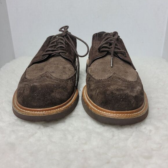 Tod\'s Men\'s Size 7 Brown Suede Wingtip Shoes Vibram Soles main image 8